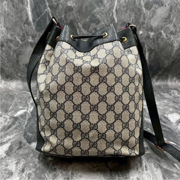 Gucci Black and Gray Women's Bucket Bag - Picture 3 of 11